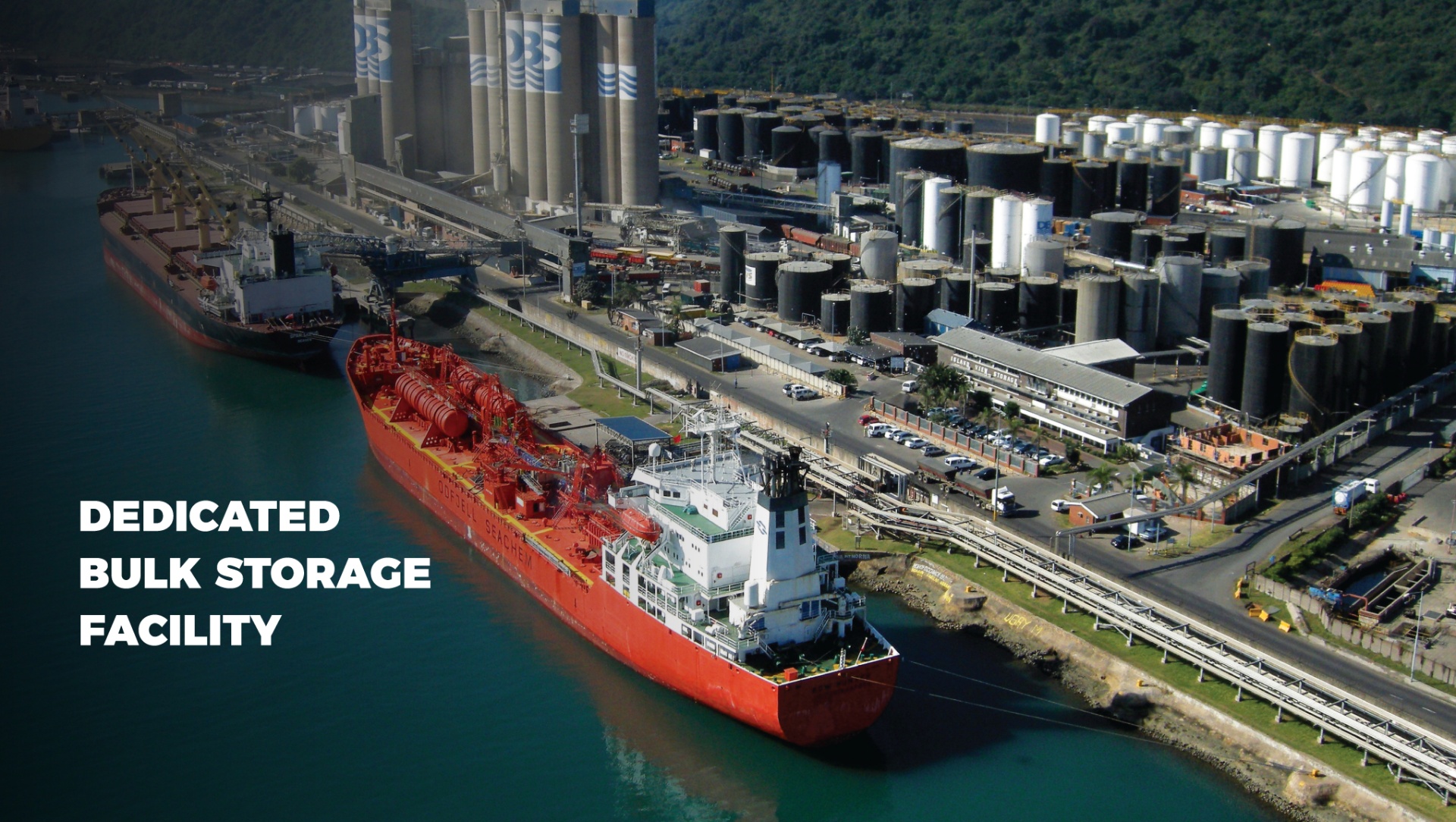 Zestcor bulk storage at Bidvest Tank Terminals, Durban